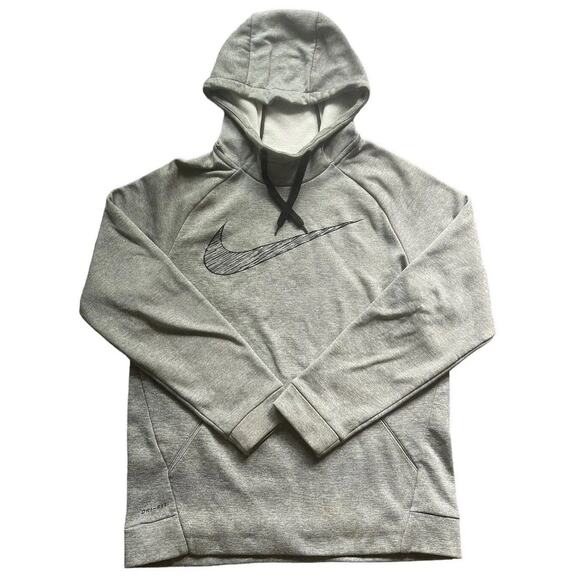 Nike Gray Dri Fit Hoodie Sweater Mens Small - Picture 1 of 4